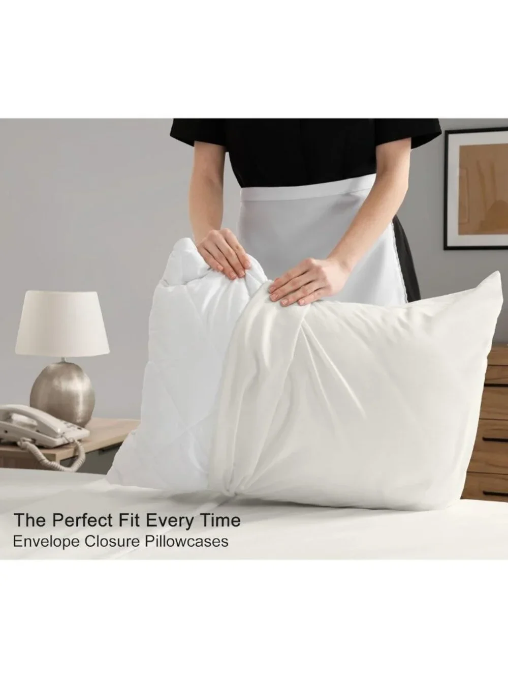 Queen Size 100% Cotton Percale Sheets Set - Ivory, Crisp Cooling, Deep Pocket 16